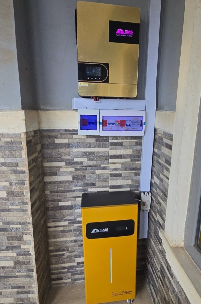 SMS hybrid 15KW inverter with lithium battery